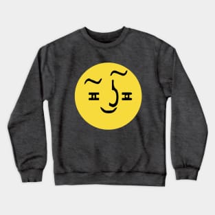 (͠≖ ͜ʖ͠≖) Yellow Suggestive Lenny Face Crewneck Sweatshirt